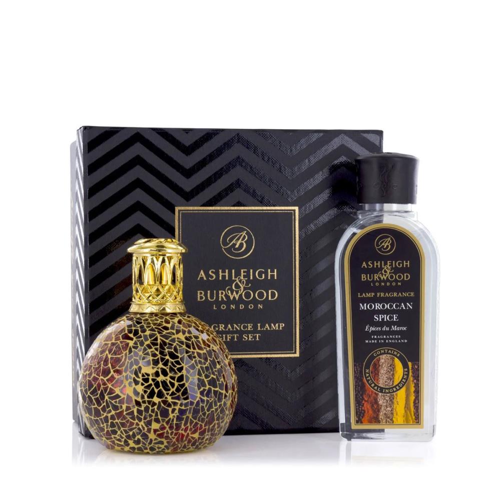 Ashleigh & Burwood Golden Sunset Fragrance Lamp & Moroccan Spice Gift Set £35.55